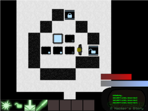 In-game screenshot from a Cyberspace room after jacking in